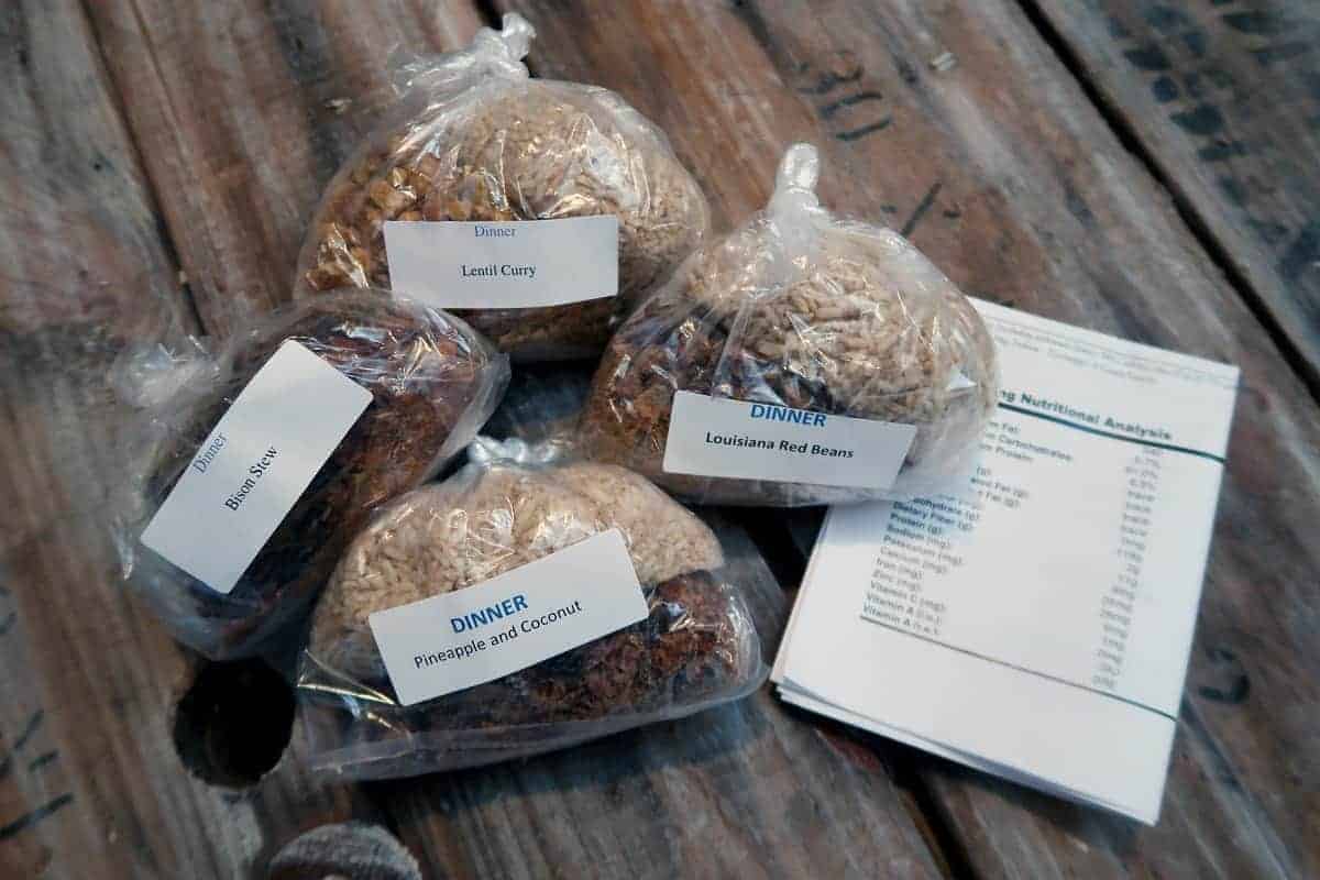 Nourriture lyophilisée Yamnuska