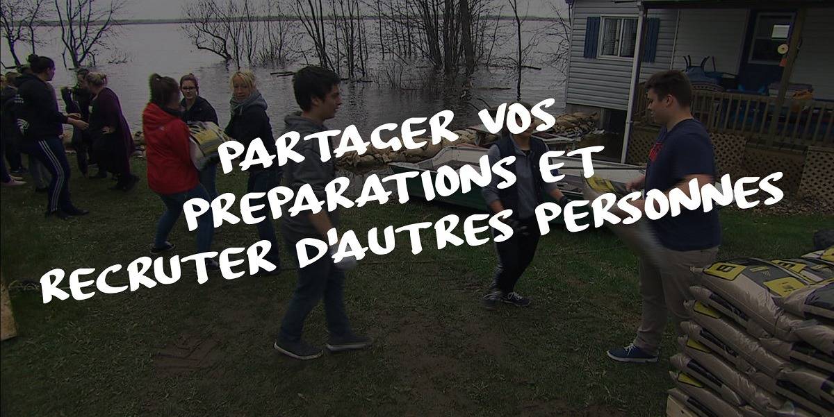 Pourquoi devriez-vous partager vos préparations et recruter d'autres personnes