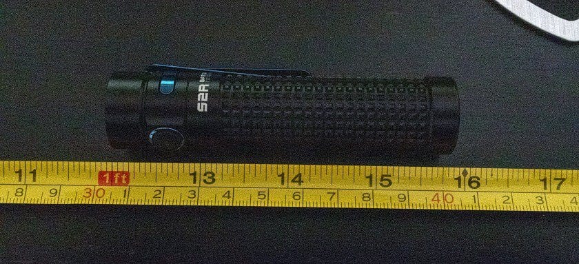 Dimensions Olight S2R Baton II