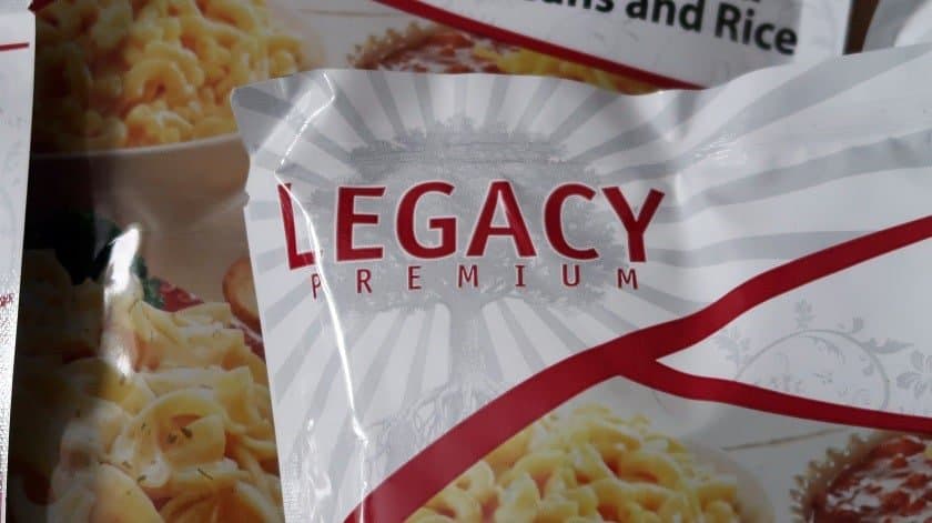 Total Prepare Legacy Premium Food 2 | Québec Preppers Détail emballage repas longue durée Legacy