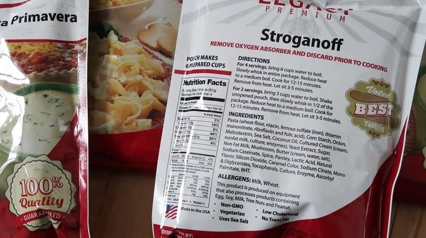 Total Prepare Legacy Premium Food 5 | Québec Preppers Gamme Legacy Food Storage disponible chez Total Prepare