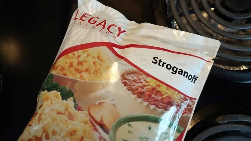 Total Prepare Legacy Premium Food 6 | Québec Preppers Contenu d'un sachet Legacy Food Storage avec absorbeur d'oxygène