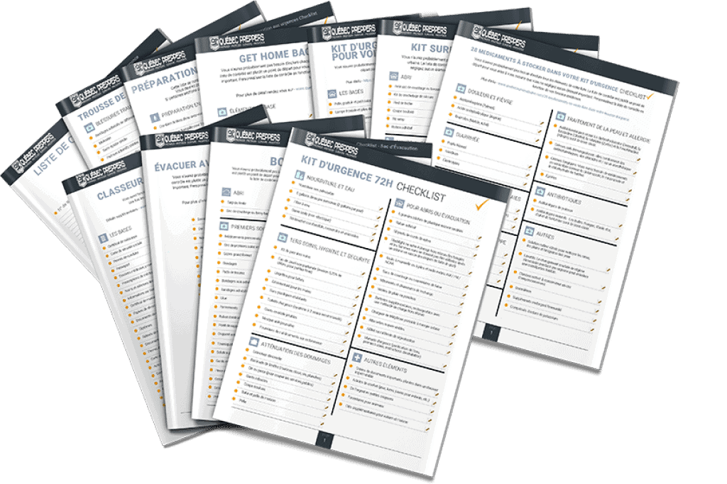 Liste de vérification de la préparation aux urgences