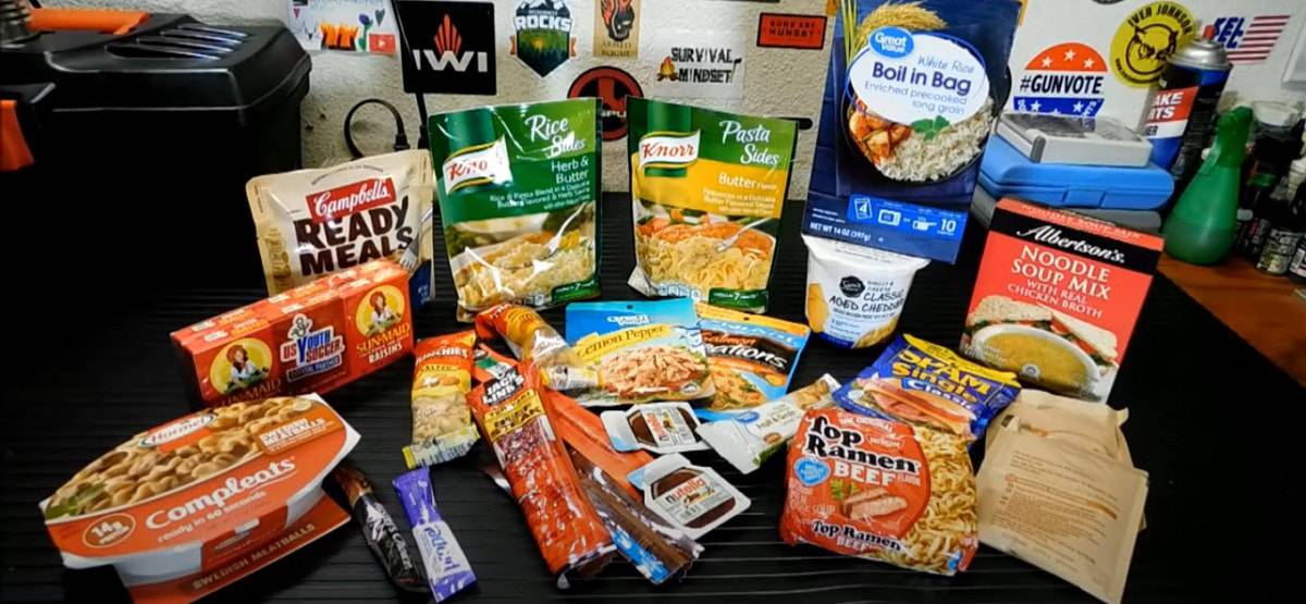 50 idées de nourriture pour sac d'évacuation