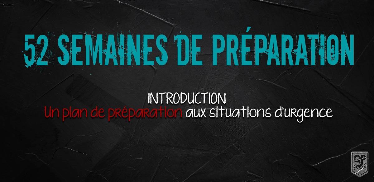52 semaines de préparation: un plan de préparation aux situations d'urgence