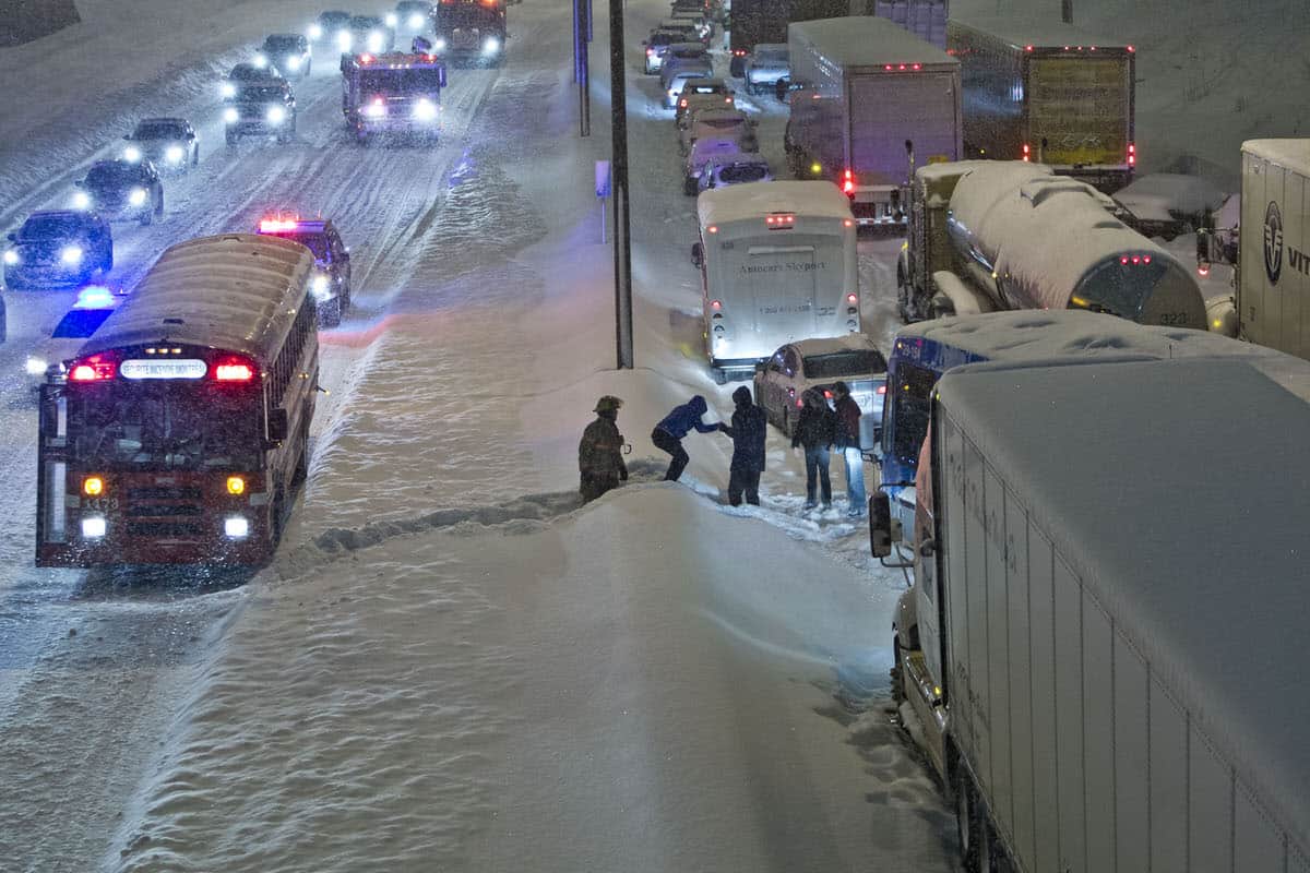Tempête de neige au Québec