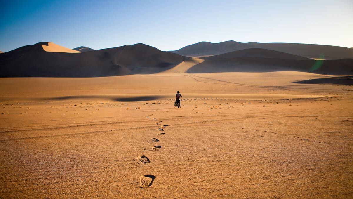 Une Homme Desert | Québec Preppers