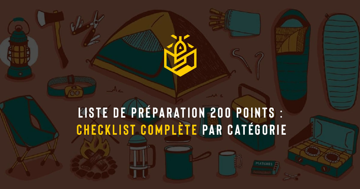 Liste de préparation 200 points : checklist complète par catégorie