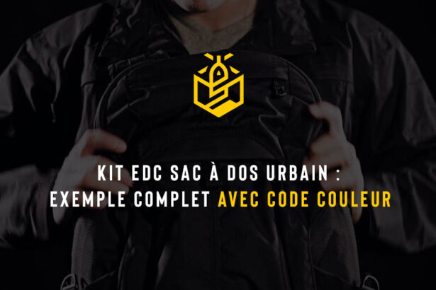 Kit EDC sac à dos urbain : exemple complet avec code couleur