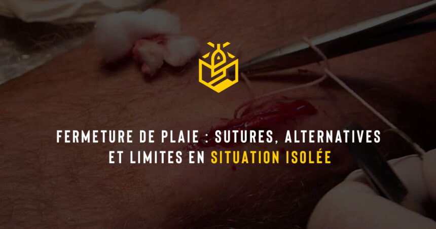 Fermeture de plaie : sutures, alternatives et limites en situation isolée