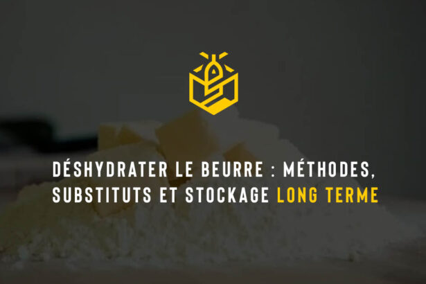 Déshydrater le beurre : méthodes, substituts et stockage long terme