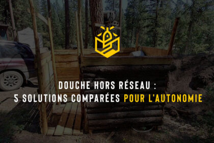 Douche hors réseau : 5 solutions comparées pour l'autonomie