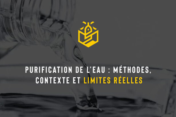 Purification de l’eau : méthodes, contexte et limites réelles