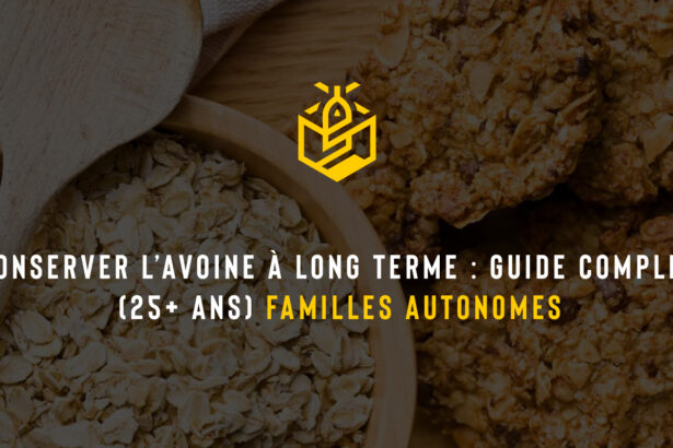 Conserver l’avoine à long terme guide complet (25+ ans) familles autonomes