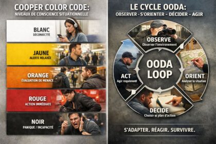 Cooper Color Code & OODA Loop : Conscience situationnelle & décision tactique