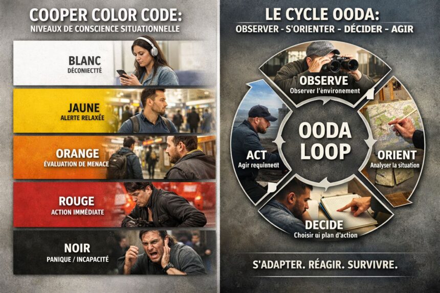 Cooper Color Code & OODA Loop : Conscience situationnelle & décision tactique