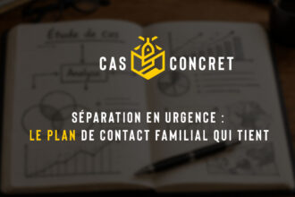 Séparation en urgence : le plan de contact familial qui tient