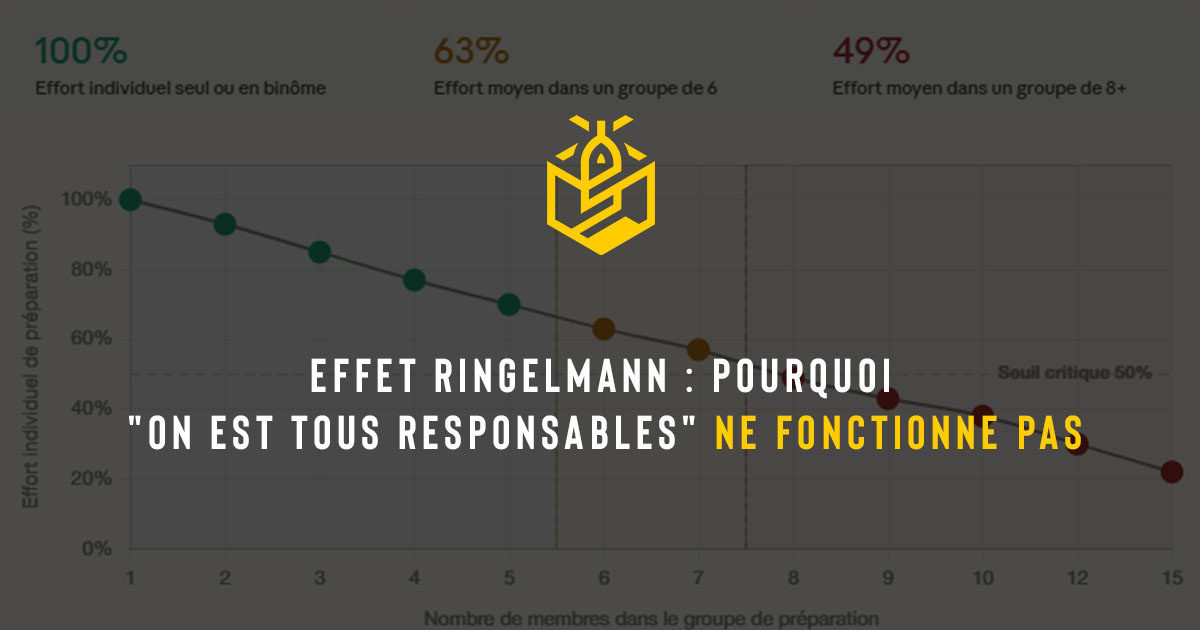 Effet Ringelmann pourquoi on est tous responsables ne fonctionne pas