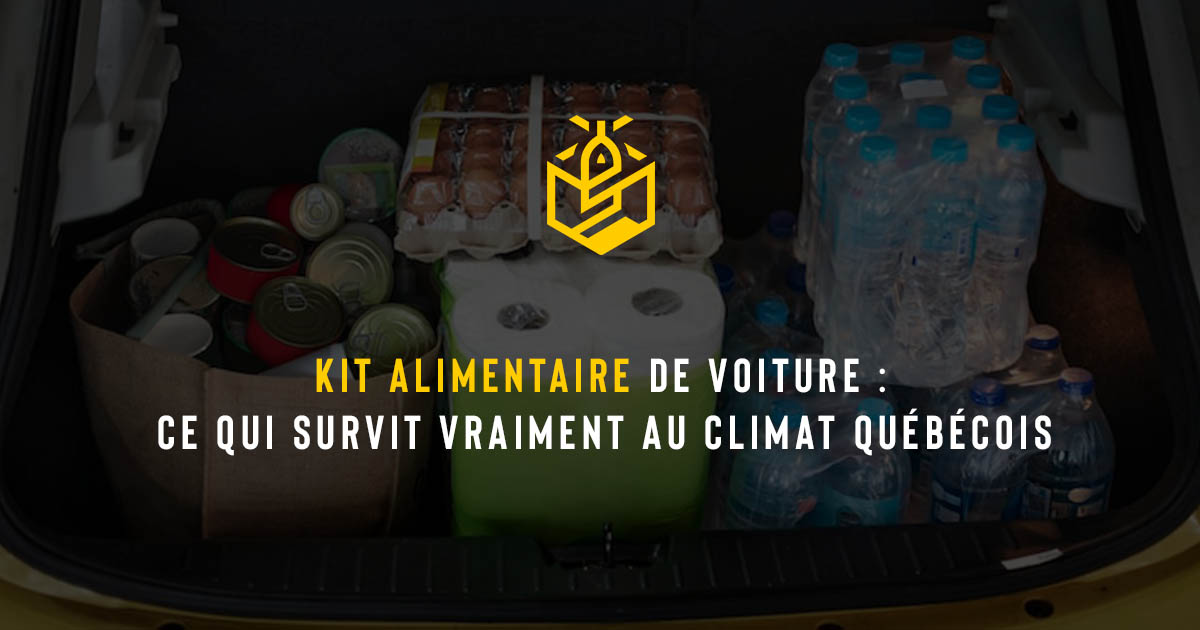 Kit alimentaire de voiture : ce qui survit vraiment au climat québécois